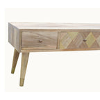 Oak-Tone Gold Inlay Media Unit