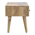 Oak-Tone Gold Inlay Media Unit