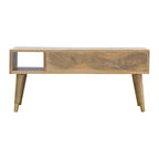 Oak-Tone Gold Inlay Media Unit