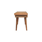 Larissa Triple Accent Oak-Tone Cane Bench