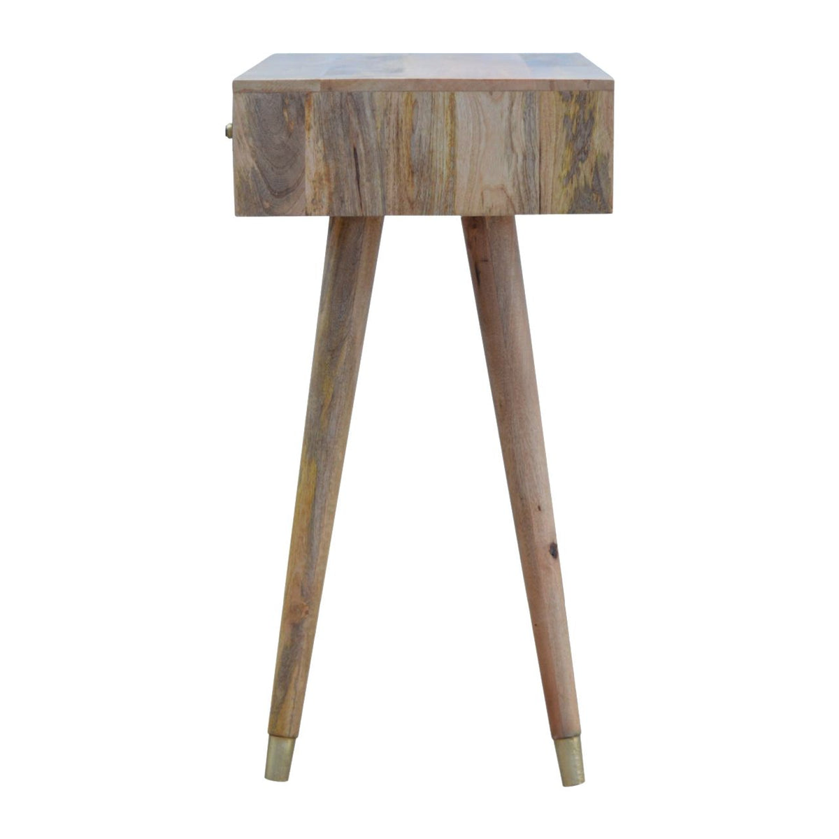 Oak-ish Gold Inlay Console Table