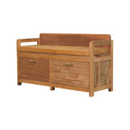 Oxford Oak-Tone 2 Drawer Storage Bench