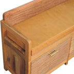 Oxford Oak-Tone 2 Drawer Storage Bench