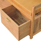 Oxford Oak-Tone 2 Drawer Storage Bench