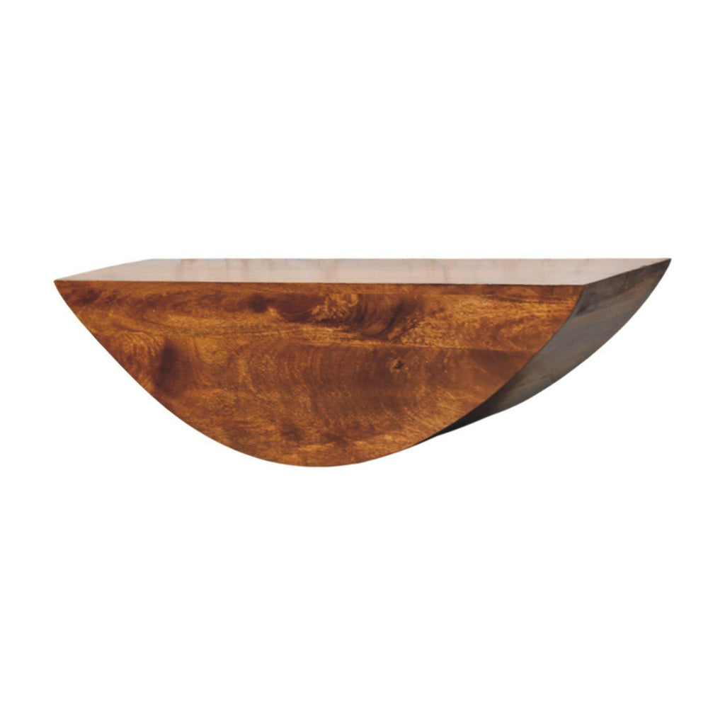 Crescent Floating Wall Shelf
