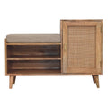 Larissa 2 Slot Oak-Tone Bench Unit