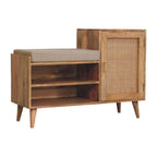 Larissa 2 Slot Oak-Tone Bench Unit