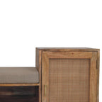 Larissa 2 Slot Oak-Tone Bench Unit