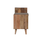 Larissa 2 Slot Oak-Tone Bench Unit