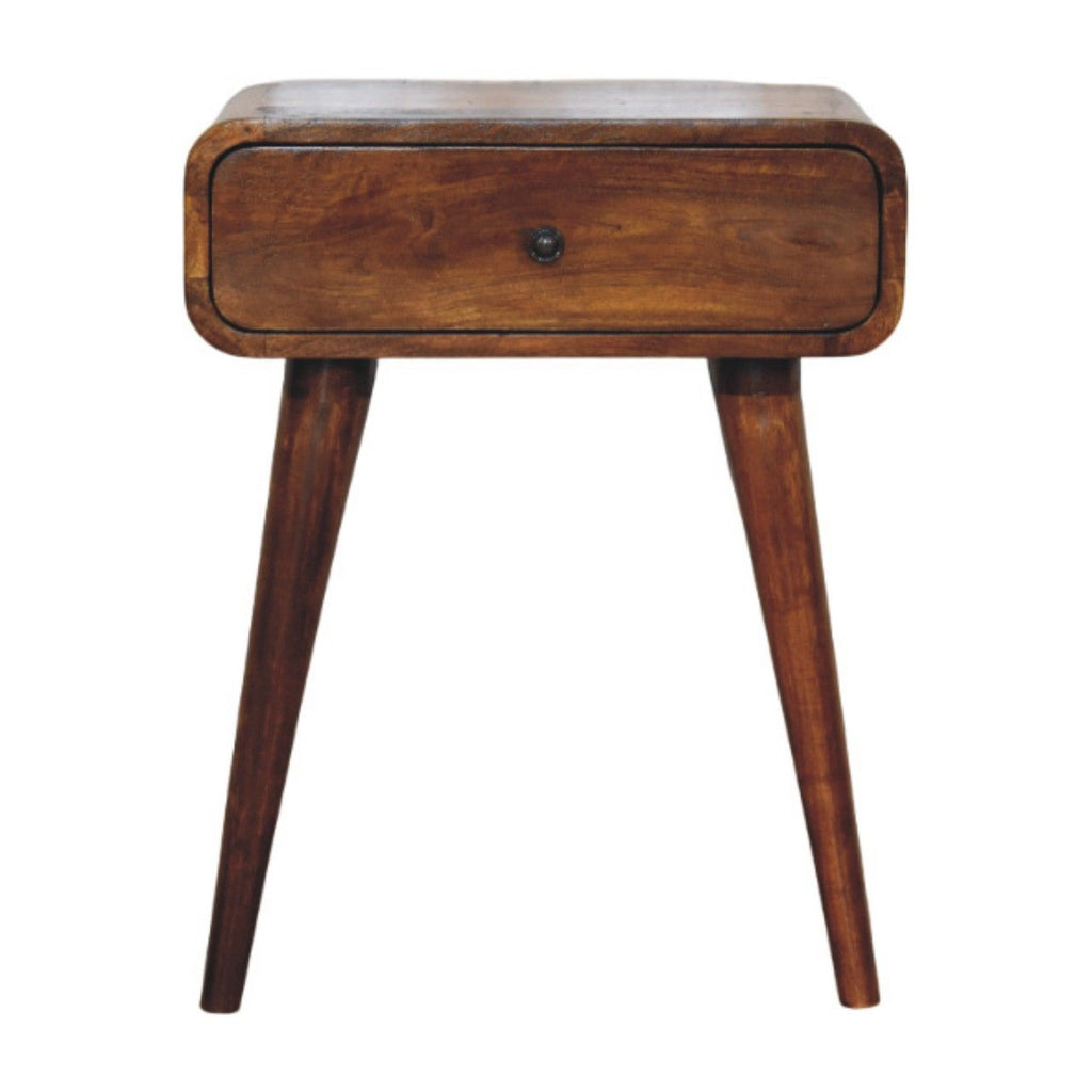 Avora Chestnut Nightstand with 1 drawer
