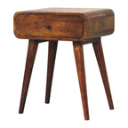 Avora Chestnut Bedside Table with 1 Drawer