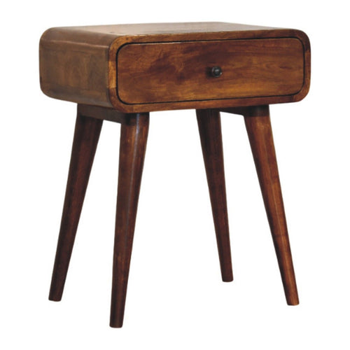 Avora Chestnut Bedside Table with 1 Drawer