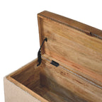 Bouclé Lid-Up Storage Ottoman