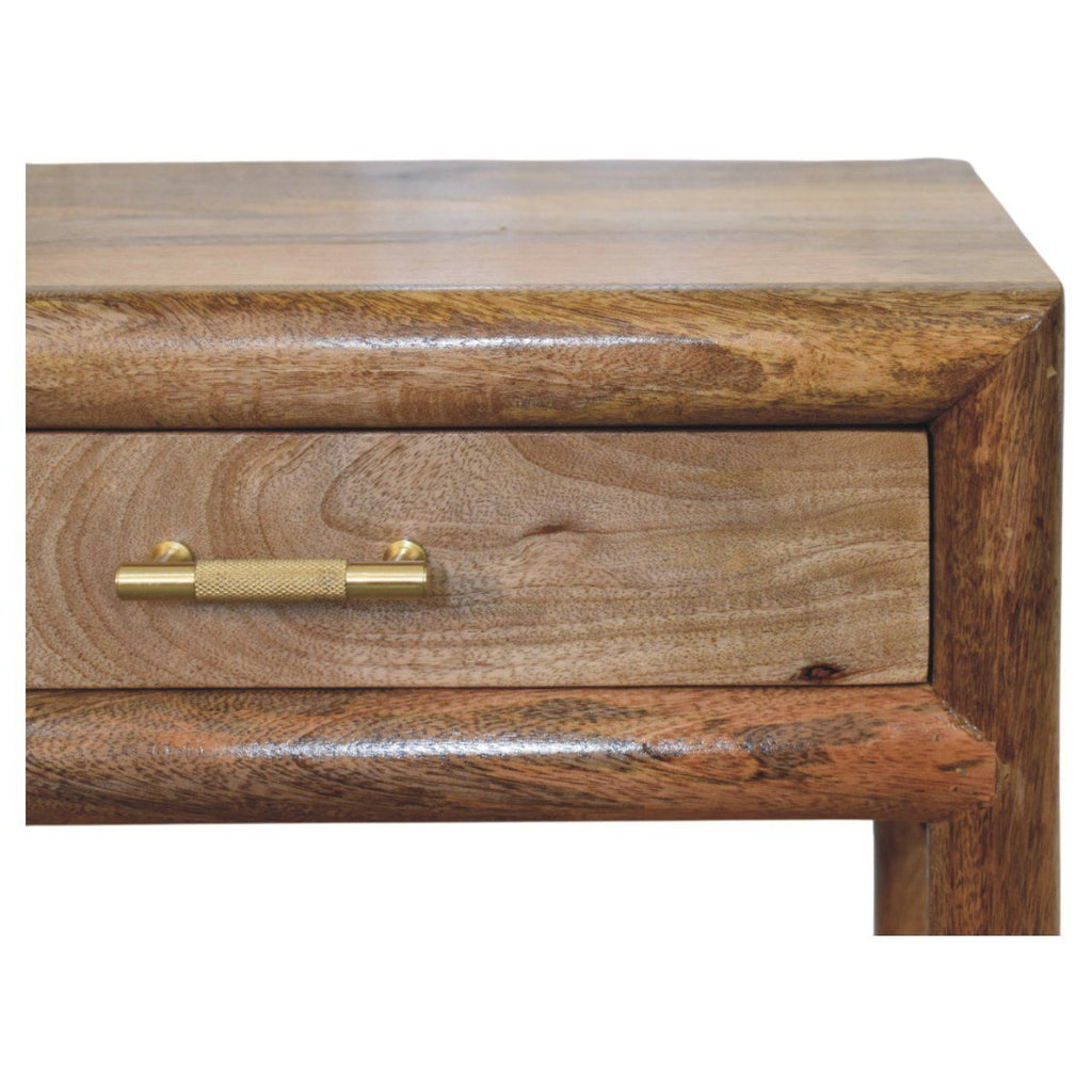 Regency Woven Oak-ish Nightstand with Drawer