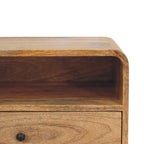 Avora Wall-Mounted Oak-Tone Bedside Table