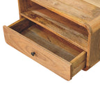 Avora Wall-Mounted Oak-Tone Bedside Table