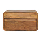 Avora Wall-Mounted Oak-Tone Bedside Table