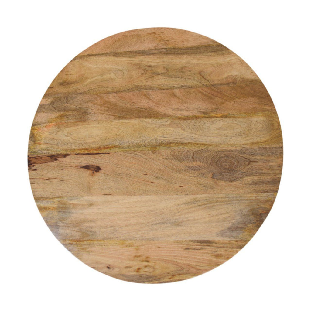 Slatted Round Oak-ish Coffee Table