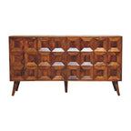 Solis Carved 4 Door Chestnut Sideboard