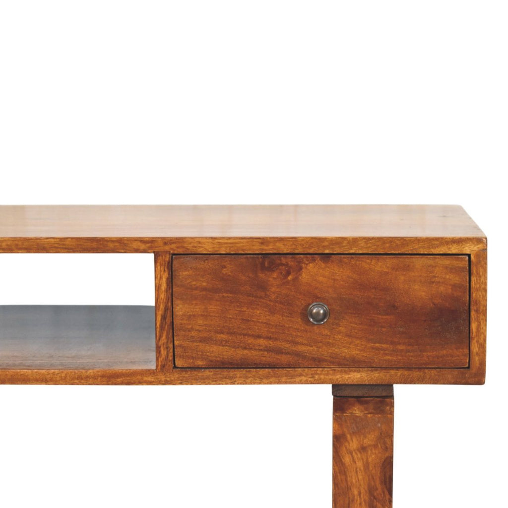 Tula 1 Drawer Chestnut Writing Desk