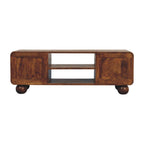 Larissa 4 Drawer Chestnut Media Unit