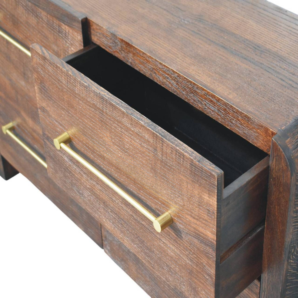 Aurelio Smoked Oak Chest of Drawers