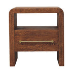 Aurelio Smoked Oak Open Bedside