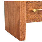Aurelio Smoked Oak Open Bedside