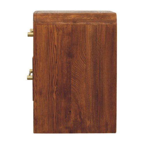 Aurelio Twin Drawer Bedside Table