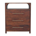 Arched Edge 3 Drawer Chest