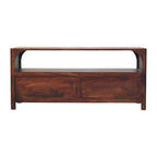 Arched Edge 2 Drawer Media Unit