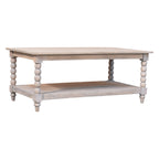 Ellsworth Spindle Coffee Table in Acid Wash