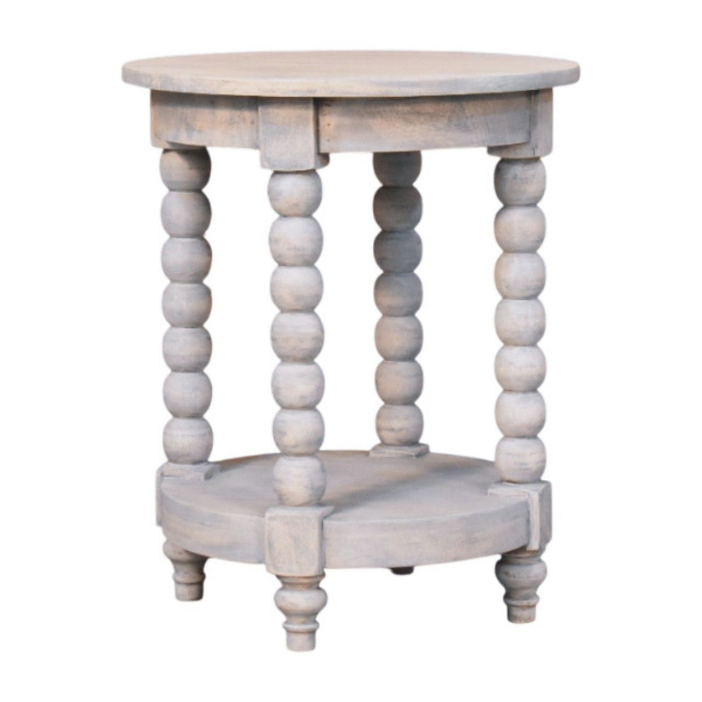 Ellsworth Round Side Table in Acid Wash