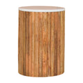 Fluted Marble Side Table
