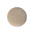 Bouclé Teak Accent Stool