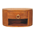 Oval Wall Bedside Table