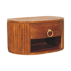 Oval Wall Bedside Table