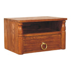 Turned Pillar Wall Bedside Table