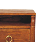 Turned Pillar Wall Bedside Table