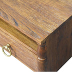 Turned Pillar Wall Bedside Table