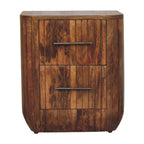 Fluted Bedside with Drawers