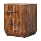 Fluted Bedside with Drawers