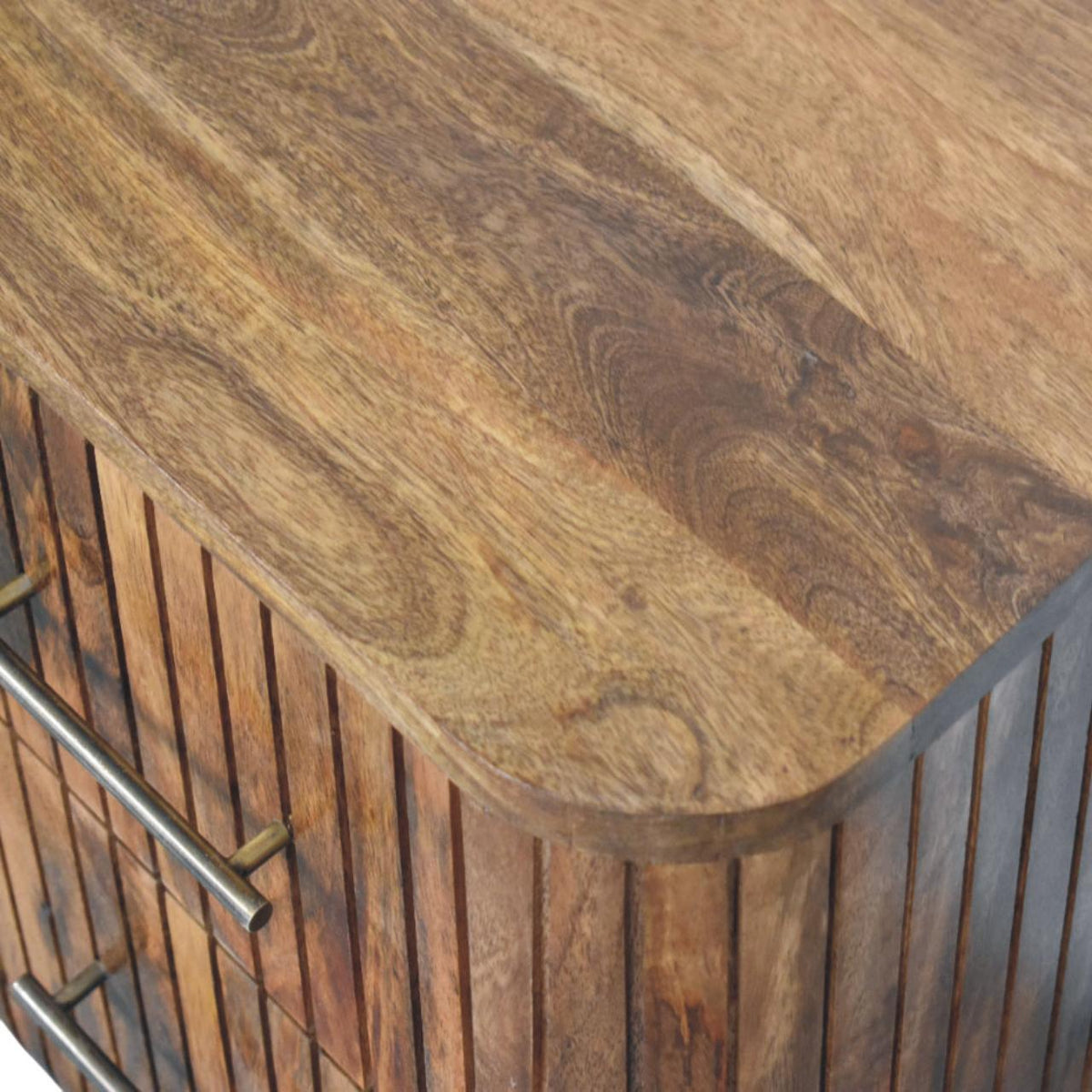 Fluted Bedside with Drawers