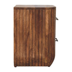 Fluted Bedside with Drawers