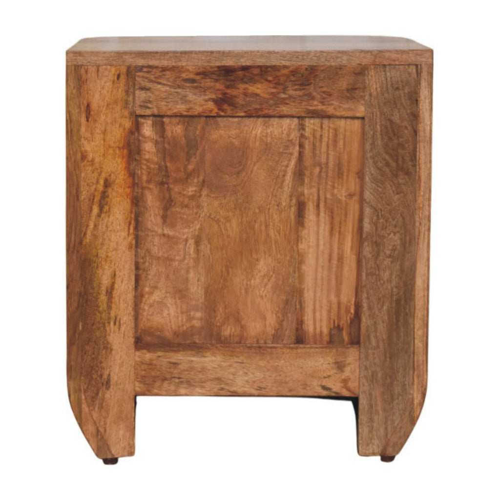 Fluted Bedside with Drawers