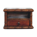 Bamboo Wall-Mounted Bedside Table