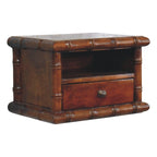 Bamboo Wall-Mounted Bedside Table