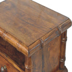Bamboo Wall-Mounted Bedside Table