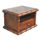 Bamboo Wall-Mounted Bedside Table