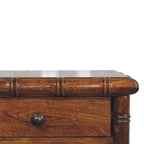 Bamboo 2 Drawer Wall-Mounted Bedside Table